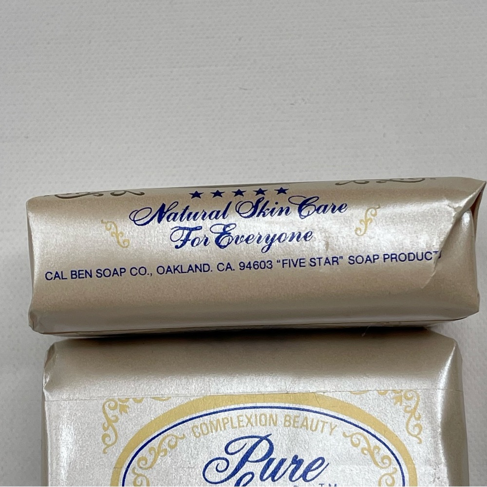 4 Bars Cal Ben Soap Co Pure Soap  3 oz  Complexion Beauty 5 Star Vintage New - Picture 7 of 7